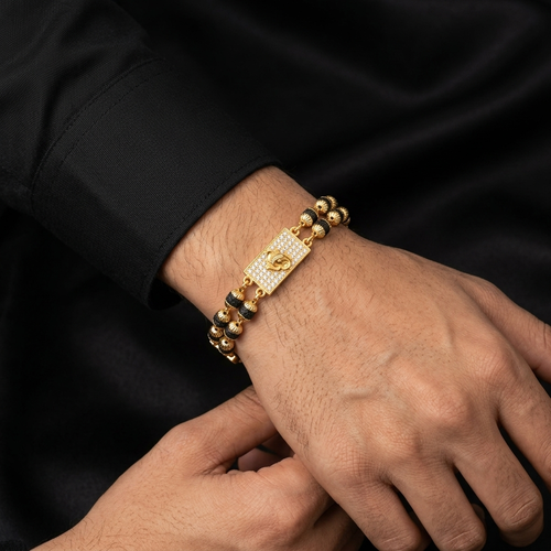 Divine Ganesh Ji Men's Rudraksha Bracelet