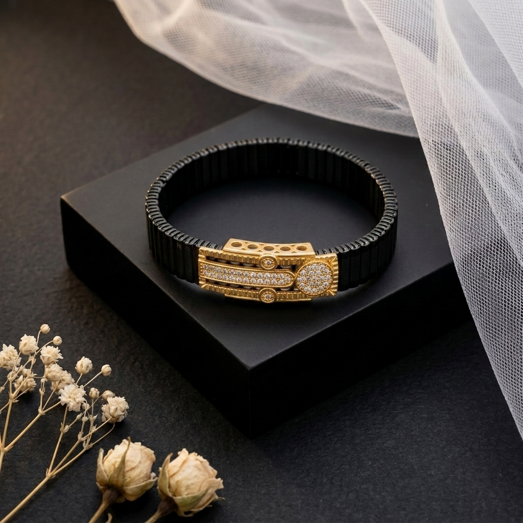 Men's Crystal Statement Bracelet