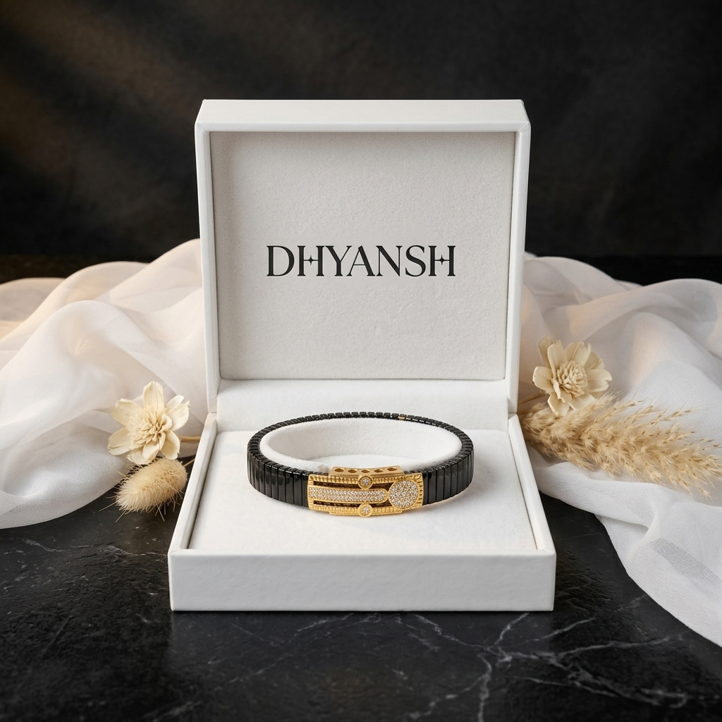 Men's Crystal Statement Bracelet