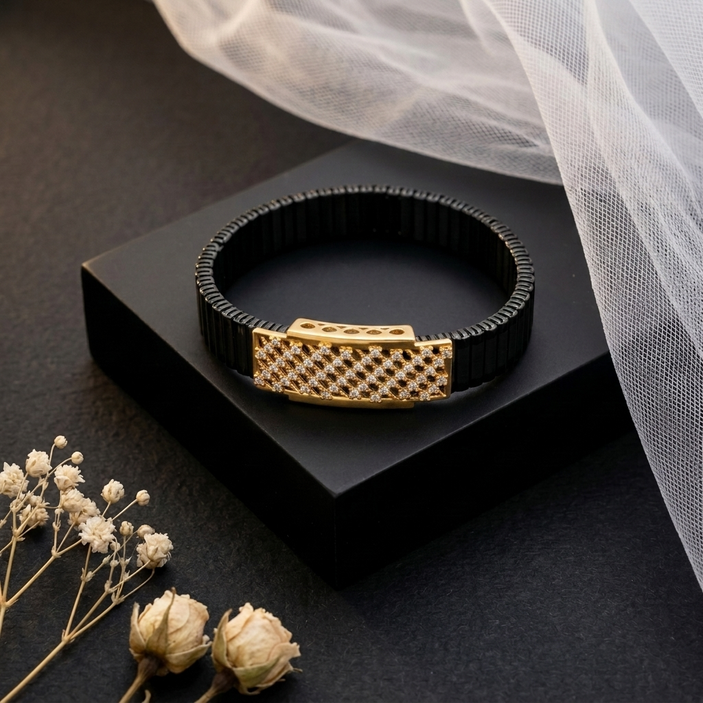 Men's Crystal Stretch Bracelet