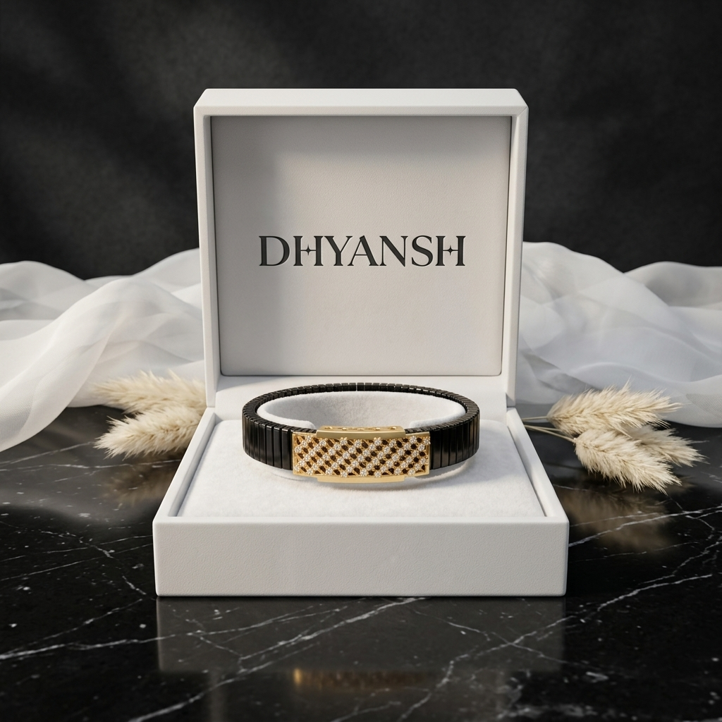Men's Crystal Stretch Bracelet