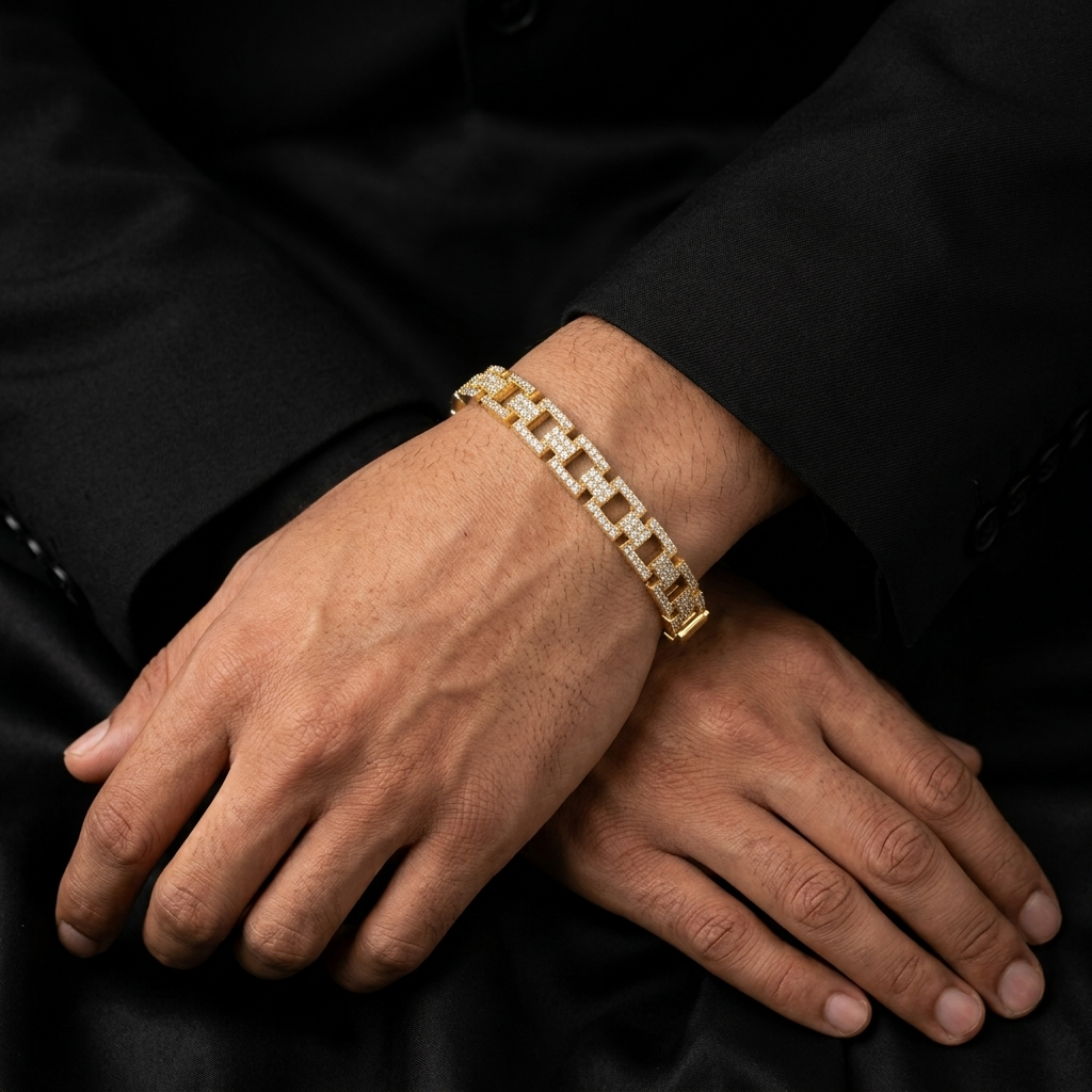 Crystal Cuban Link Bracelet