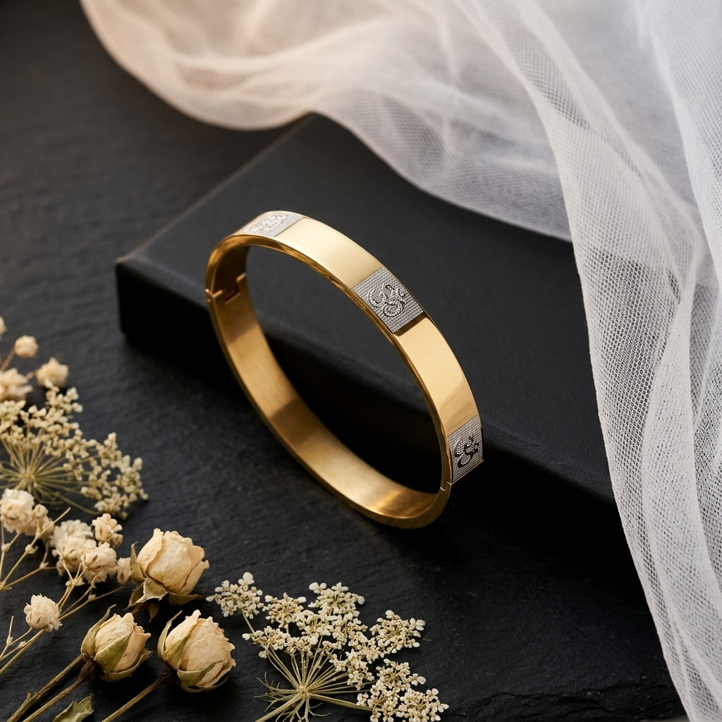 Om Kada Bracelet | Spiritual Cuff Bracelet
