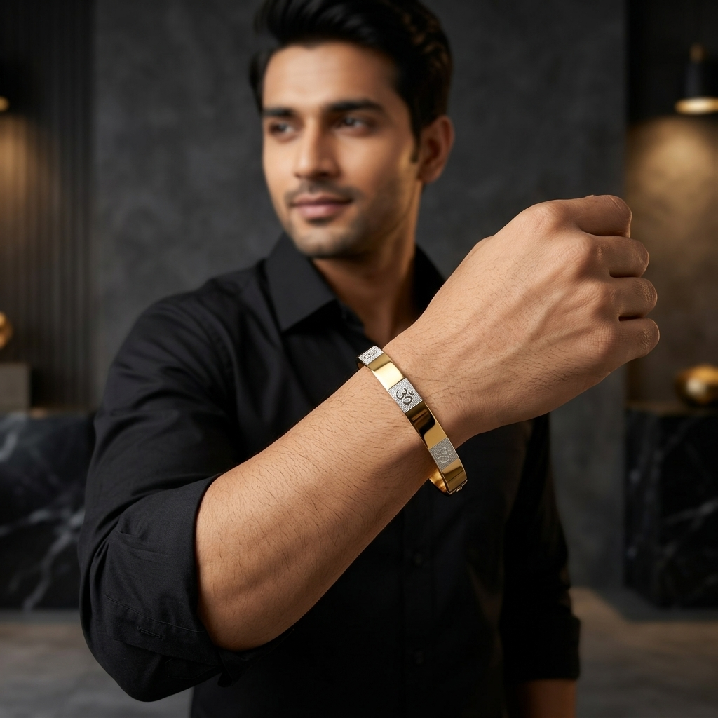 Om Kada Bracelet | Spiritual Cuff Bracelet