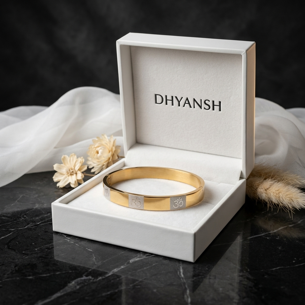Om Kada Bracelet | Spiritual Cuff Bracelet