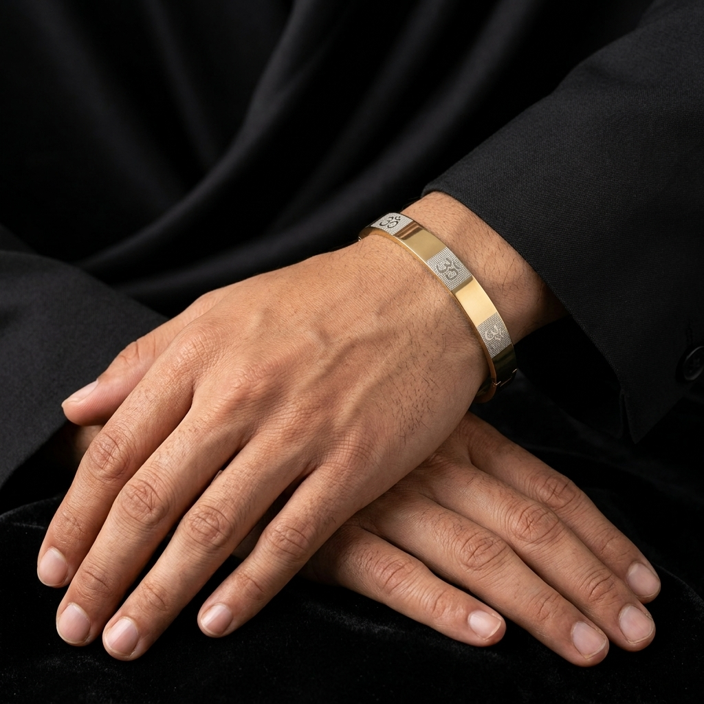 Om Kada Bracelet | Spiritual Cuff Bracelet