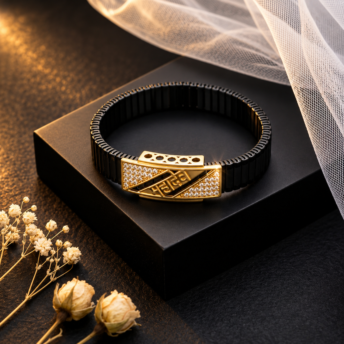 Men's Mahadev Crystal Bracelet