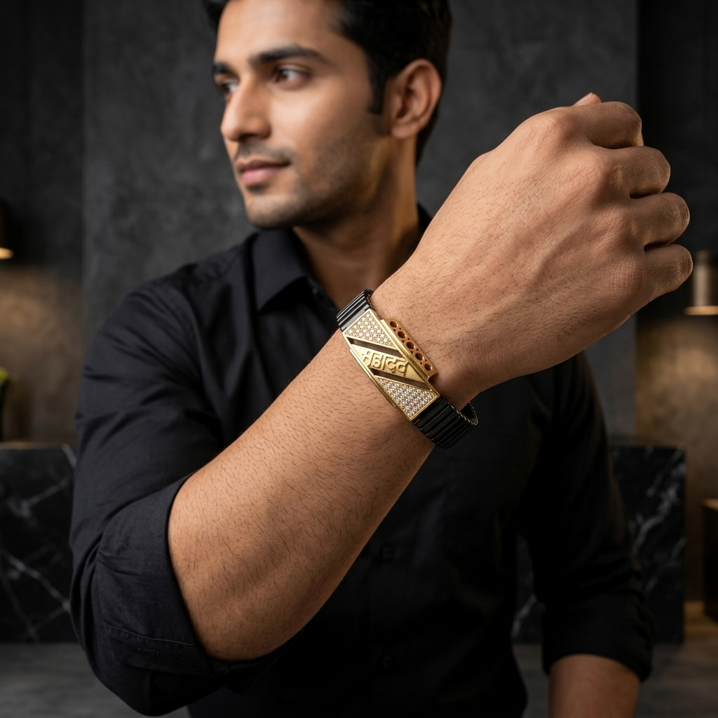 Men's Mahadev Crystal Bracelet