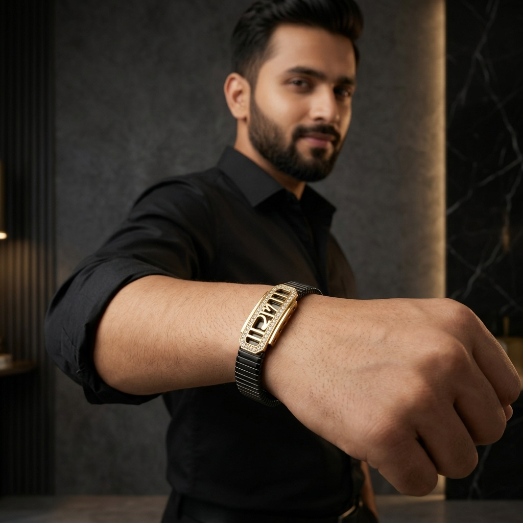 Men's Ram Crystal Bracelet
